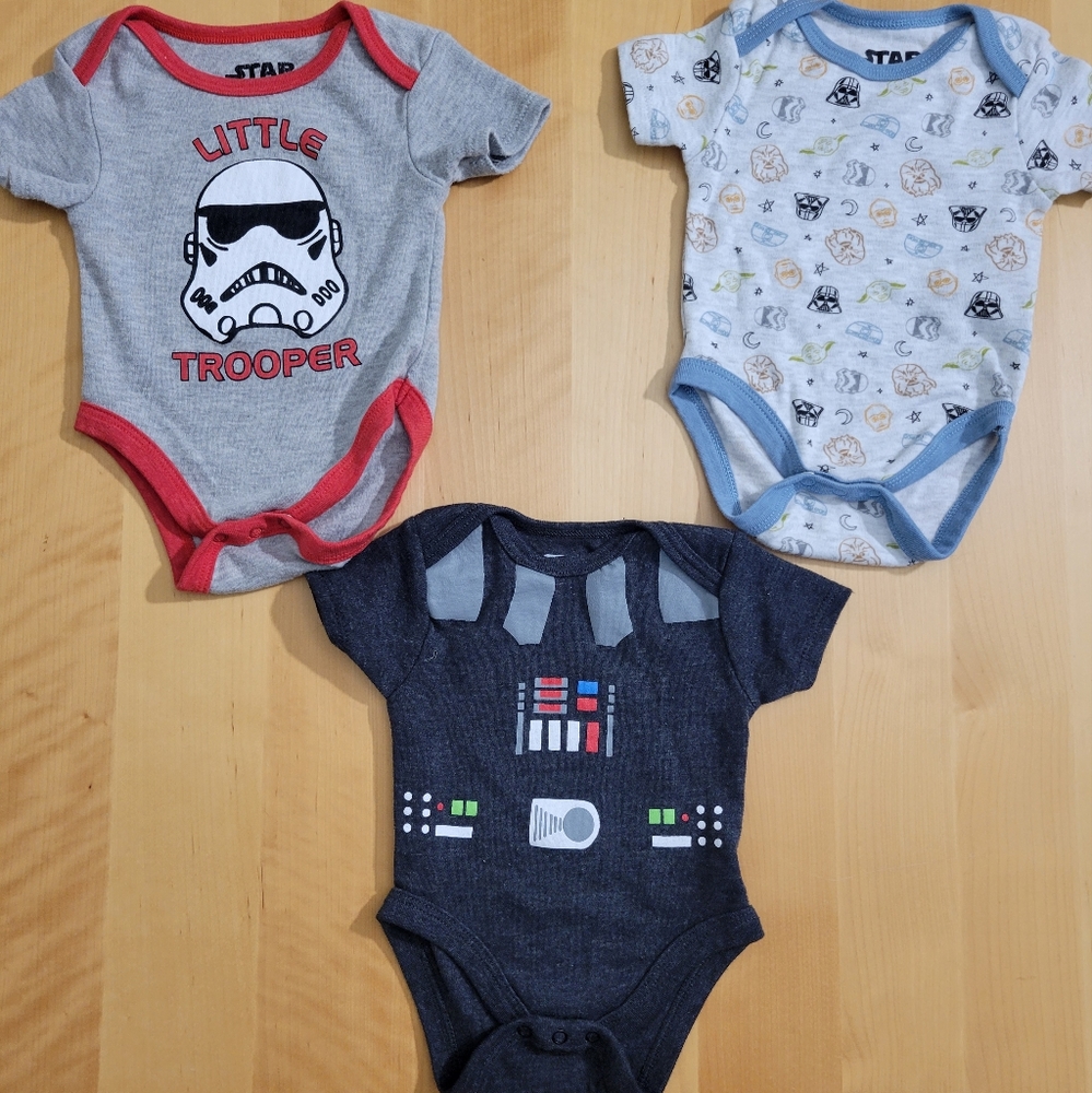 3 PC Starwars Onesies